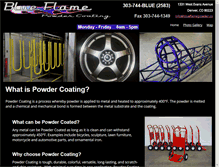 Tablet Screenshot of blueflamepowder.com